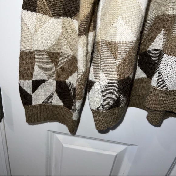 Vintage Crazy Horse Geometric Knit Sweater size XXL - Picture 2 of 6